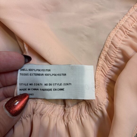 Tulle Vintage Inspired Pink Women's Sleep Blouse w/Lace Hooded Housecoat Size M - Picture 6 of 6